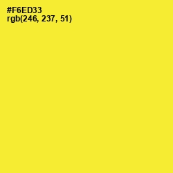 #F6ED33 - Golden Fizz Color Image