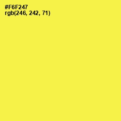 #F6F247 - Gorse Color Image