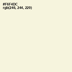 #F6F4DC - Beige Color Image