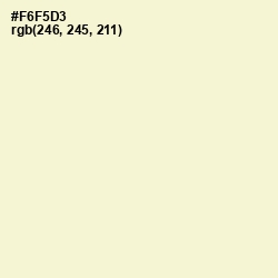 #F6F5D3 - Citrine White Color Image