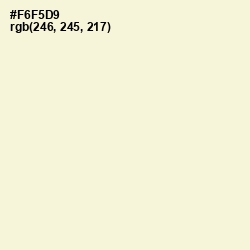 #F6F5D9 - Beige Color Image