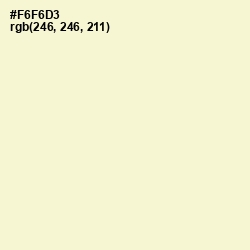 #F6F6D3 - Citrine White Color Image