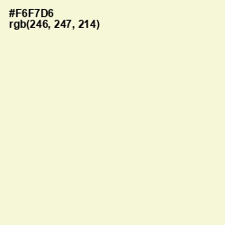 #F6F7D6 - Citrine White Color Image