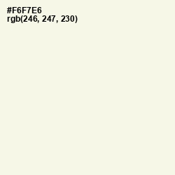#F6F7E6 - Ecru White Color Image