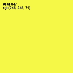 #F6F847 - Gorse Color Image