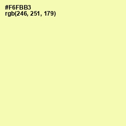 #F6FBB3 - Pale Prim Color Image