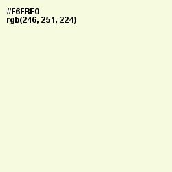 #F6FBE0 - Rum Swizzle Color Image