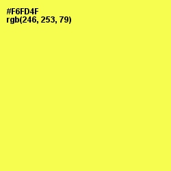 #F6FD4F - Gorse Color Image