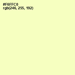 #F6FFC0 - Chiffon Color Image