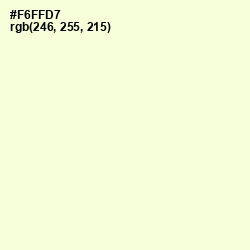 #F6FFD7 - Orinoco Color Image
