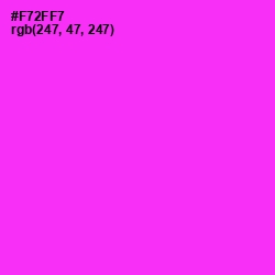 #F72FF7 - Razzle Dazzle Rose Color Image