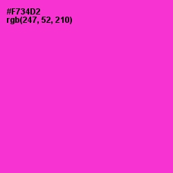 #F734D2 - Razzle Dazzle Rose Color Image