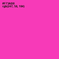 #F73AB8 - Persian Rose Color Image