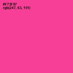 #F73F97 - Wild Strawberry Color Image