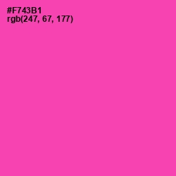 #F743B1 - Brilliant Rose Color Image