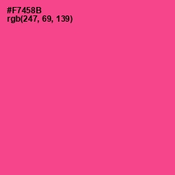 #F7458B - Violet Red Color Image