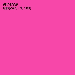 #F747A9 - Brilliant Rose Color Image