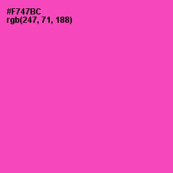 #F747BC - Brilliant Rose Color Image
