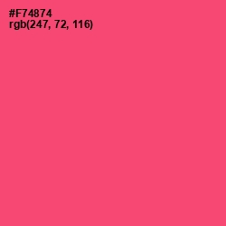 #F74874 - Wild Watermelon Color Image