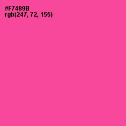 #F7489B - Violet Red Color Image