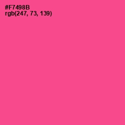 #F7498B - French Rose Color Image