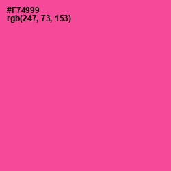 #F74999 - French Rose Color Image