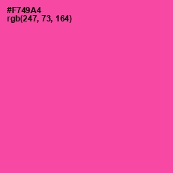 #F749A4 - Brilliant Rose Color Image