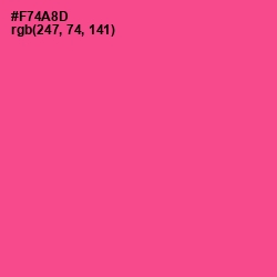 #F74A8D - French Rose Color Image