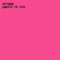 #F74A8F - French Rose Color Image