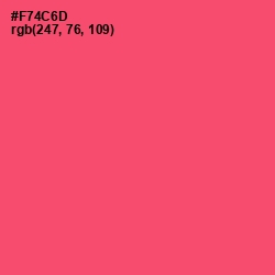 #F74C6D - Carnation Color Image