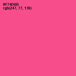 #F74D8B - French Rose Color Image