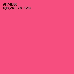 #F74E80 - French Rose Color Image