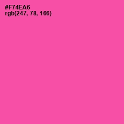 #F74EA6 - Brilliant Rose Color Image