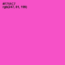 #F751C7 - Orchid Color Image