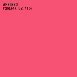 #F75273 - Wild Watermelon Color Image