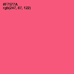 #F7577A - Wild Watermelon Color Image