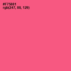 #F75881 - French Rose Color Image