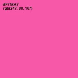 #F758A7 - Brilliant Rose Color Image