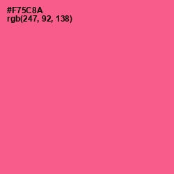 #F75C8A - French Rose Color Image