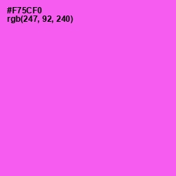 #F75CF0 - Pink Flamingo Color Image