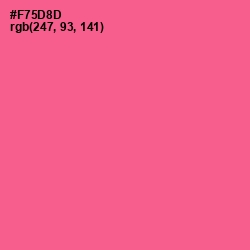 #F75D8D - French Rose Color Image