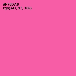 #F75DA6 - Brilliant Rose Color Image