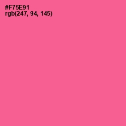 #F75E91 - French Rose Color Image