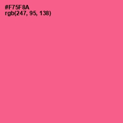 #F75F8A - French Rose Color Image