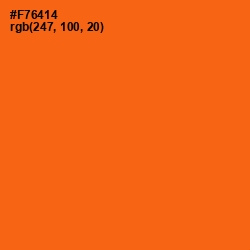 #F76414 - Orange Color Image