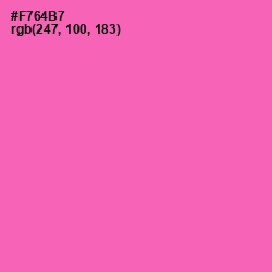 #F764B7 - Hot Pink Color Image