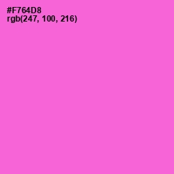 #F764D8 - Orchid Color Image