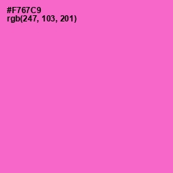 #F767C9 - Orchid Color Image
