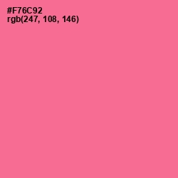 #F76C92 - Froly Color Image