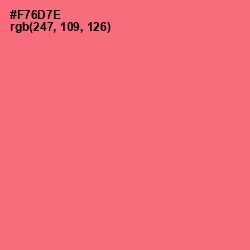 #F76D7E - Brink Pink Color Image